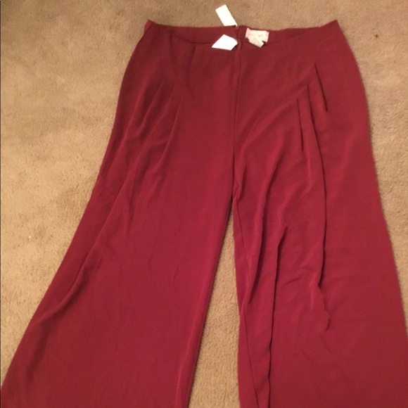 Plus size Burgundy Pants - Picture 2 of 2